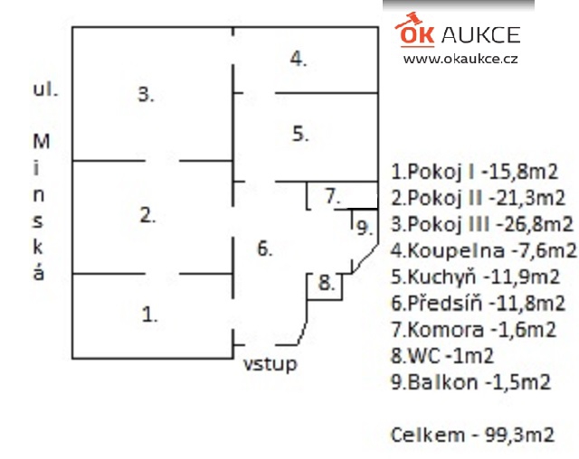 Prodej nově zrekonstruovaný byt 3+1, Vršovice, Praha 10